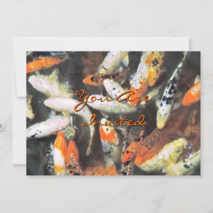 Koi Pond Artistic Foto Einladung