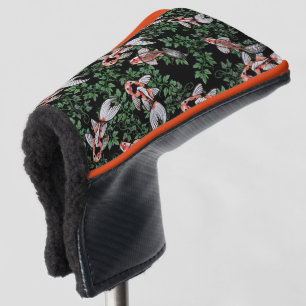 Koi Pond Fish Artwork Golf Headcover