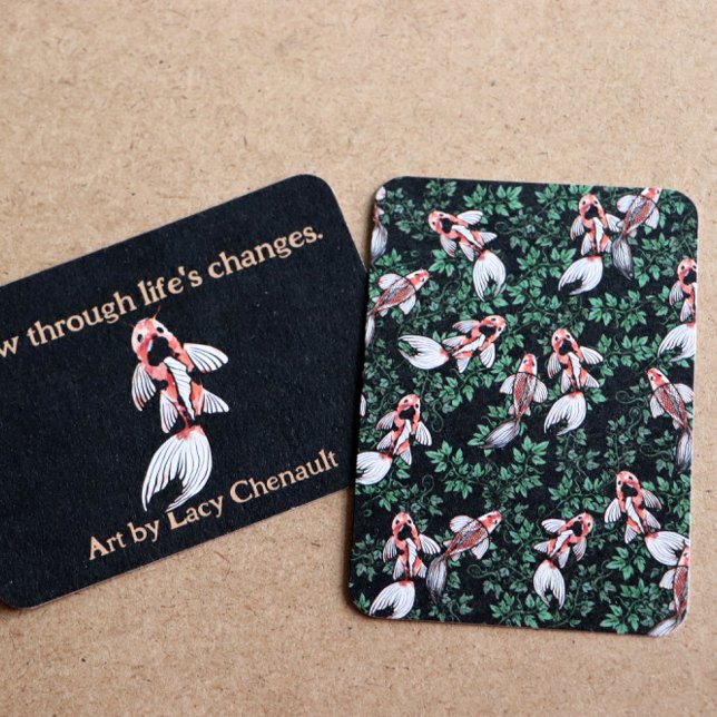 Koi Pond Fish Artwork Mitteilungskarte (Von Creator hochgeladen)