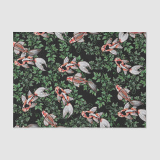 Koi Pond Fish Artwork Seidenpapier