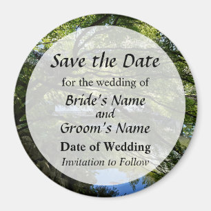 Koi Pond im chinesischen Garten Save the Date Magnet