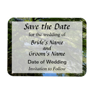 Koi Pond im chinesischen Garten Save the Date Magnet