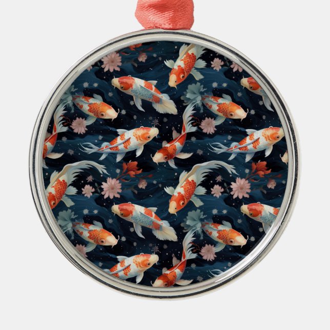 Koi Pond Ornament Aus Metall (Vorne)