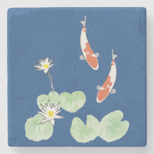 Koi Pond Steinuntersetzer