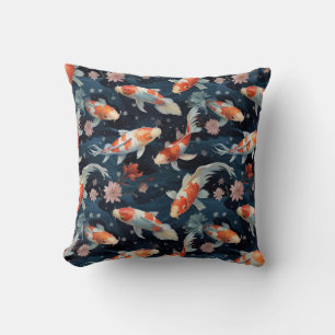 Koi Pond Throw Kissen