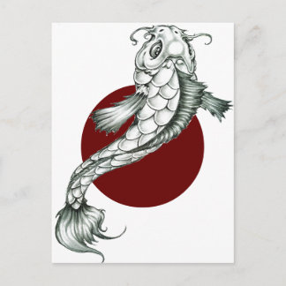 Koi Postkarte