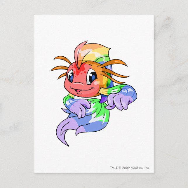 Koi Rainbow Postkarte (Vorderseite)