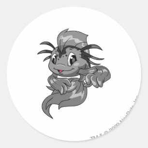 Koi Shadow Runder Aufkleber