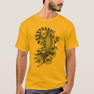 Koi Tätowierungs-inspiriertes T-Shirt