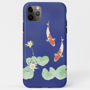 Koi-Teich Blau iPhone Tough Case
