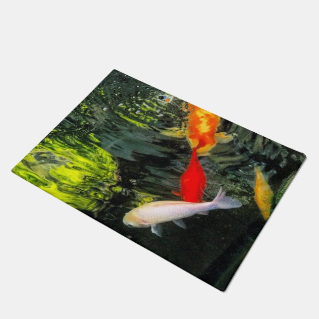 Koi Teich-Innen-/Boden-Matte im Freien Fußmatte (Schrägansicht)