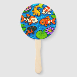 Koi-Teich-Kunst Fächer