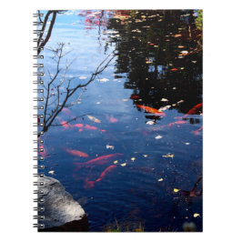 Koi-Teich-Notizbuch Notizblock