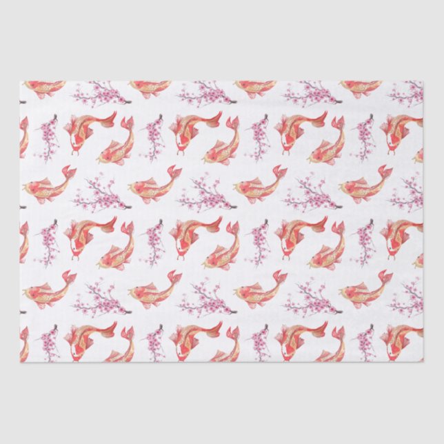 Koi Teich Seidenpapier (Vorderseite)