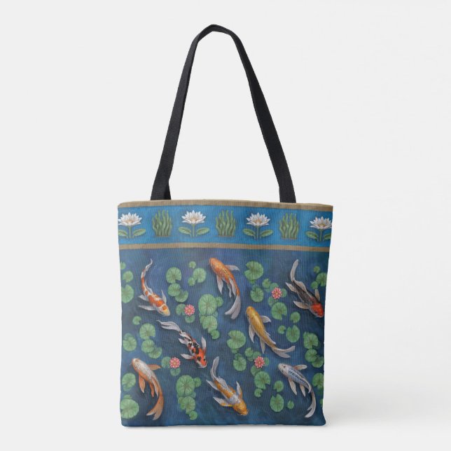 Koi-Teich Tasche (Rückseite)