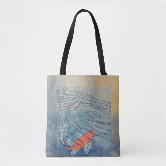 Koi Teich-Taschen-Tasche Tasche (Vorderseite)