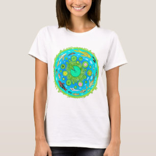 Koi und Goldfish Circular Pond T-Shirt