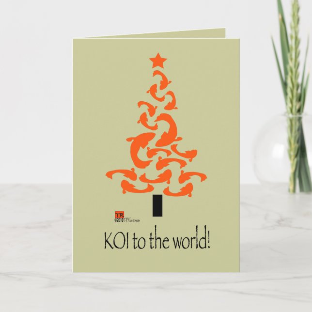 KOI zur Weltweihnachtsgrafischen Karte 2 (Vorderseite)