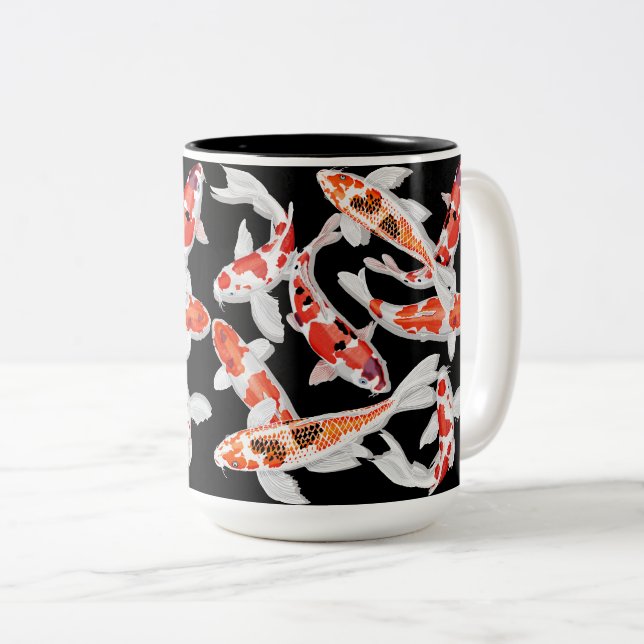 Koi Zweifarbige Tasse (VorderseiteRechts)