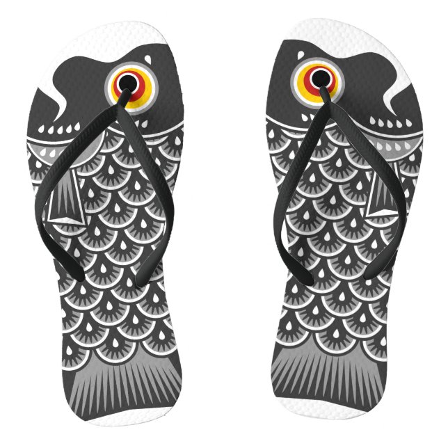 Koinobori Carp Streamer Flip Flops (Fußbett)
