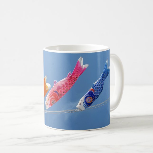 Koinobori (Karpfenschläuche): Japan Kaffeetasse (VorderseiteRechts)