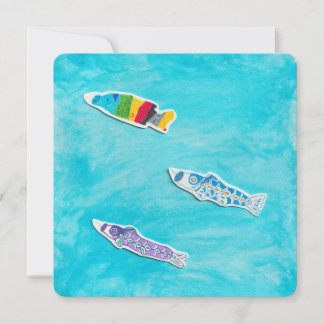 Koinobori Kinderkarte Karte