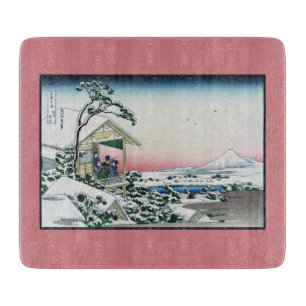 Koishikawa Teehaus Blick auf Mt. Fuji von Hokusai Schneidebrett