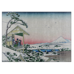 Koishikawa Teehaus Blick auf Mt. Fuji von Hokusai Schneidebrett