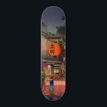 Koitsu - Abend in Ushigome Skateboard<br><div class="desc">Abend bei Ushigome / Jinrakuzaka bei Ushigome / Kagurazaka bei Ushigome - Tsuchiya Koitsu,  Woodblock color print,  1939.</div>