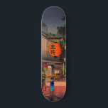 Koitsu - Abend in Ushigome Skateboard<br><div class="desc">Abend bei Ushigome / Jinrakuzaka bei Ushigome / Kagurazaka bei Ushigome - Tsuchiya Koitsu,  Woodblock color print,  1939.</div>