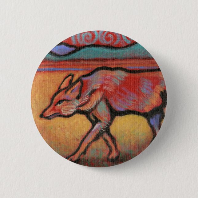 Kojote - Geist-Tier - Totem Button (Vorderseite)