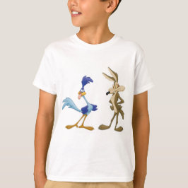 Kojote und Runner-Vogel T-Shirt