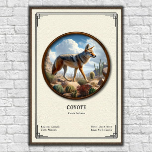 Kojoten-Zoologie-Serie Poster