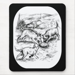 Kojotenwelpen Mousepad