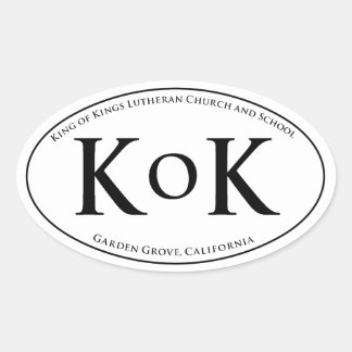 KoK Autofenster-Aufkleber Ovaler Aufkleber