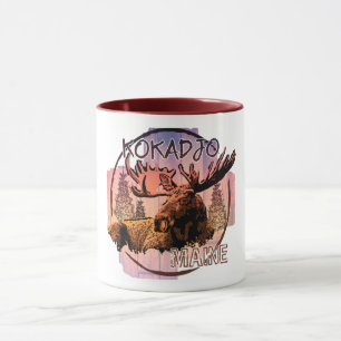 Kokadjo Maine rustikale Elch-Tasse Tasse