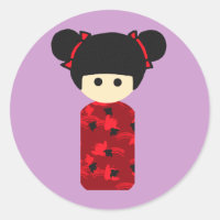 Kokeshi Bright Sticker