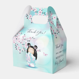 Kokeshi Doll Cherry Blossom   Girl Baby Dusche Geschenkschachtel