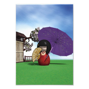 Kokeshi Doll Fotodruck