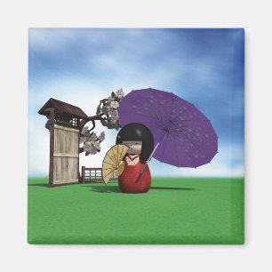 Kokeshi Doll Magnet