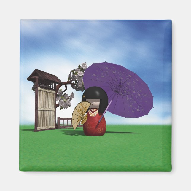 Kokeshi Doll Magnet (Vorne)