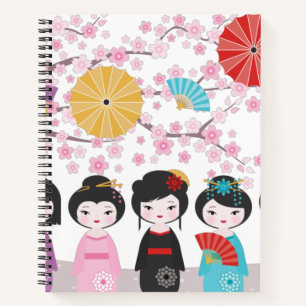 Kokeshi Dolls Notizbuch