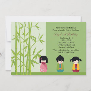 Kokeshi Friends Einladung