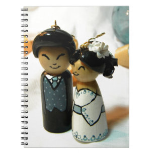 Kokeshi Hochzeit I Notizblock