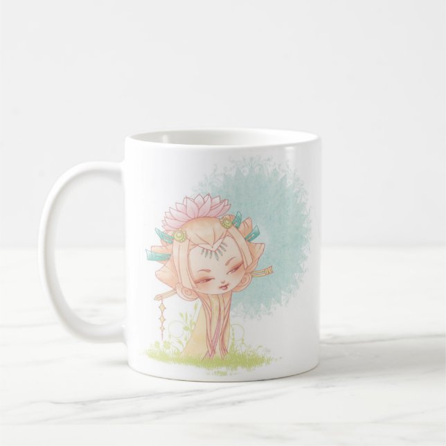 Kokeshi Lotus Kaffeetasse (Links)