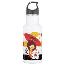 KOKESHI LOVE  Chow Valentine  Edelstahlflasche