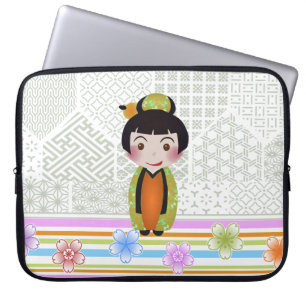 Kokeshi noshi laptopschutzhülle