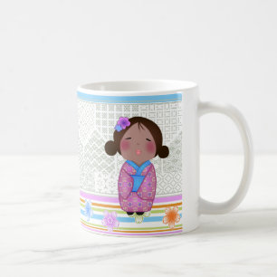 Kokeshi Sakura Kaffeetasse