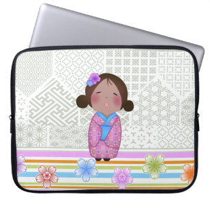 Kokeshi-Sakura Laptopschutzhülle