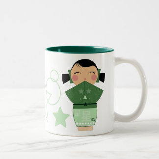 Kokeshi Stern-Tasse Zweifarbige Tasse